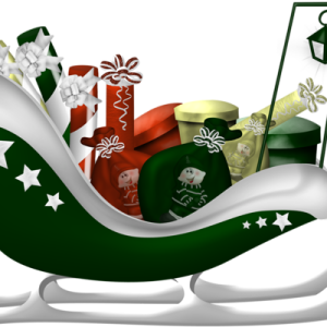 Santa sleigh PNG