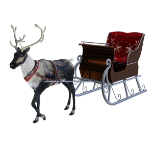 Santa sleigh PNG