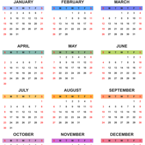 Calendar 2023 PNG