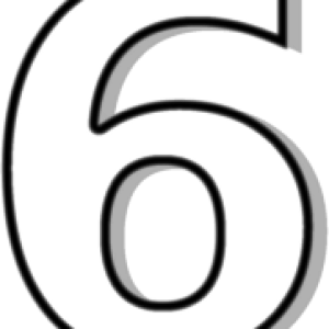 Number 6 PNG