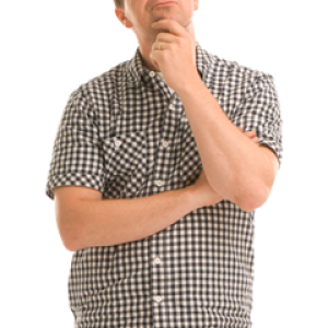 Thinking man PNG