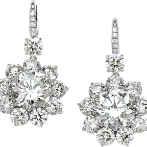 Diamond earrings PNG image