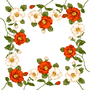 Floral frame PNG