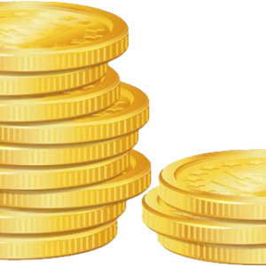 Gold coins PNG image