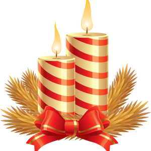 Christmas candle PNG image