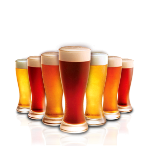 goblets beer PNG image