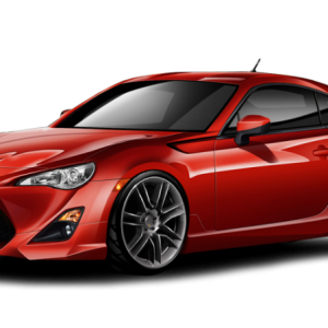 Red Toyota GT86 PNG image, free car image