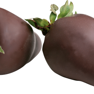 Strawberry in chocolate PNG image