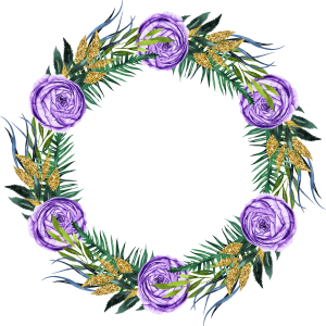 Floral frame PNG