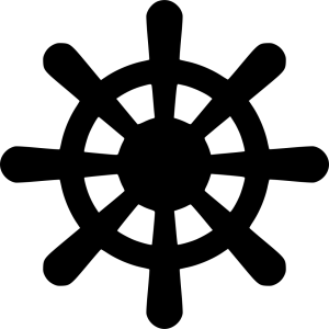 Ship's wheel, rudder PNG