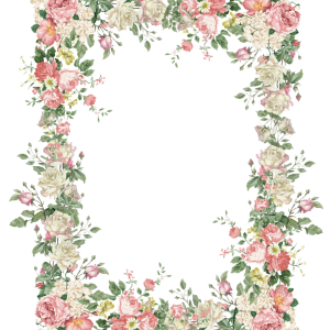 Floral frame PNG
