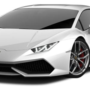 White Lamborghini PNG image