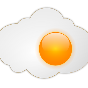Fried egg PNG image
