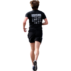 Man running PNG image