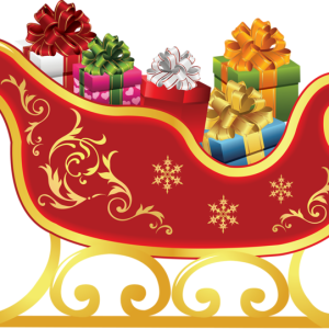 Santa sleigh PNG