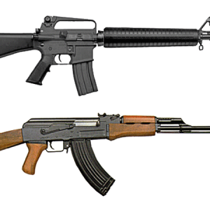 M16, AKM, Kalash, russian assault rifle PNG