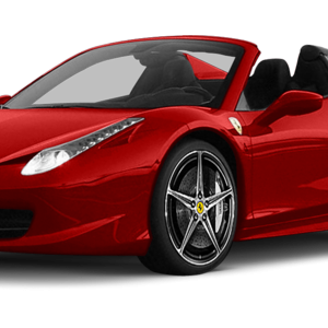 red ferrari car PNG image