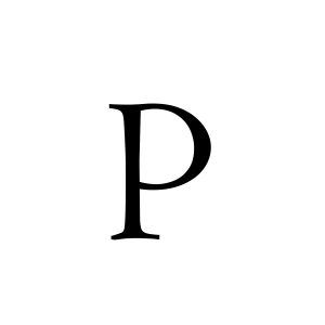 Letter P PNG