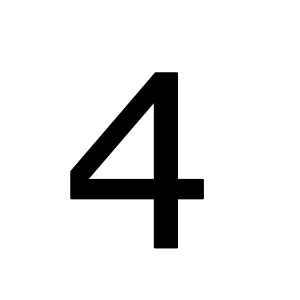 Number 4 PNG