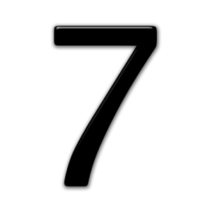 number 7 PNG