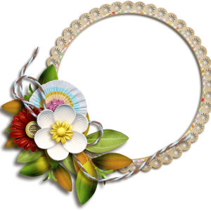Floral frame PNG