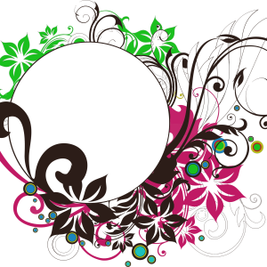 Floral frame PNG