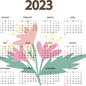 Calendar 2023 PNG