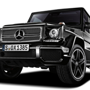 Black Mercedes G-class Gelandewagen car PNG image