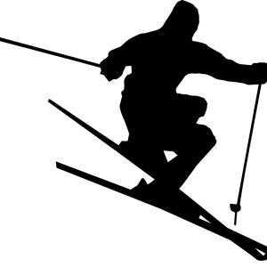 Skiing PNG