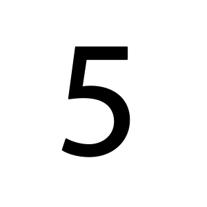 Number 5 PNG