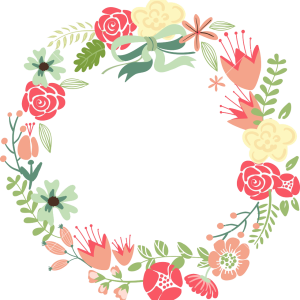 Floral frame PNG