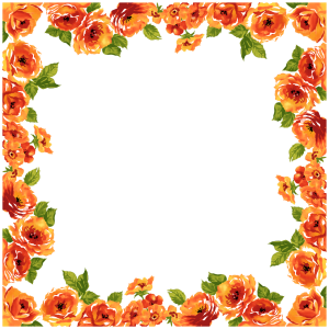 Floral frame PNG