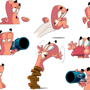 Worms game PNG