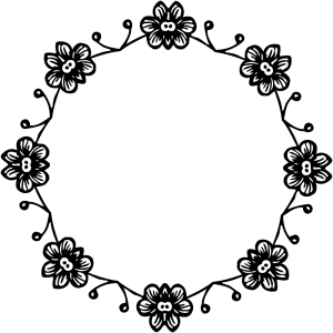 Floral frame PNG