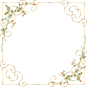 Floral frame PNG