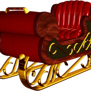 Santa sleigh PNG