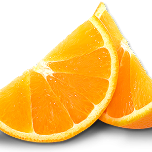 pieces of ripe orange PNG image