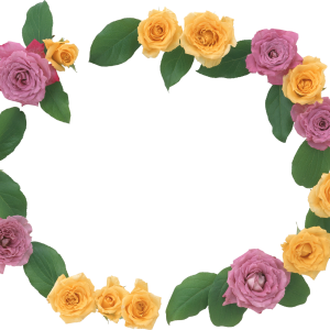 Floral frame PNG