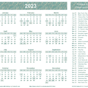 Calendar 2023 PNG
