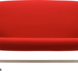 Red sofa PNG image