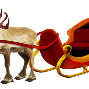 Santa sleigh PNG