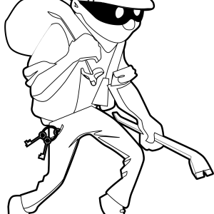 Thief, robber PNG