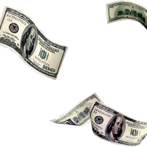 Falling money PNG