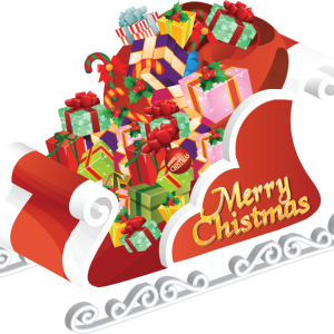 Santa sleigh PNG