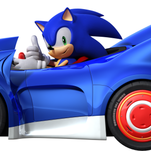 Sonic the Hedgehog car PNG