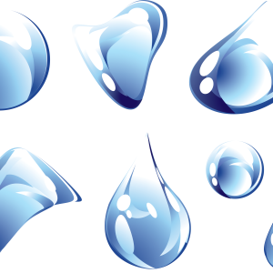 Water drops PNG image