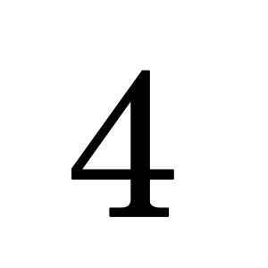 Number 4 PNG
