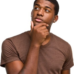 Thinking man PNG
