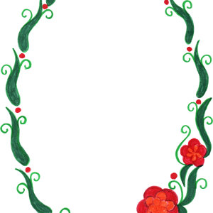 Floral frame PNG