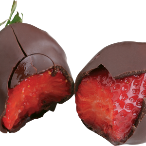 Strawberry in chocolate PNG image